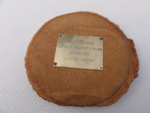 Relics American Independance War Sullivan Island Battle War Slice Palmetto Tree