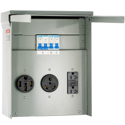 20/30/50A Temporary RV Power Outlet Box Electrical Outdoor Receptacle Box - Picture 10 of 12
