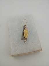 18K Two Rivers Yellow Gold Filled Dangle Single Earring