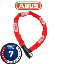 ABUS CH Lock 6413 Kettenschloss 95cm 7mm Fahrradschloss Sicherheitslevel 7 Rot