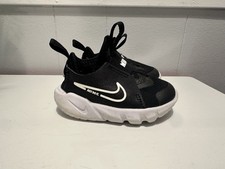 Black and White Nike Toddler Trainers Size 4C Pre-owned Excellent Shape