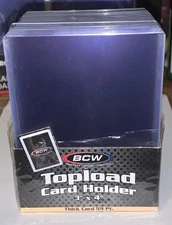Pack of 25 + 1 Bonus BCW 3"x 4" Thick Topload 59pt. Card Holders Sleeves ~ NEW