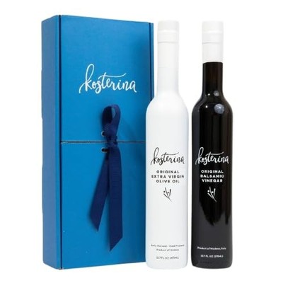 Kosterina Extra Virgin Olive Oil  Balsamic Vinegar Gift Set | Greek EVOO + Mo...