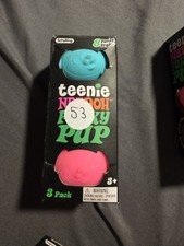 Teenie Needoh Schylling Funky Pup Stress Ball In Toy Squish Teal Pink Orange