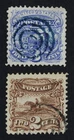 CKStamps: US Stamps Collection Scott#113 114 Pictorial Used CV$102.50