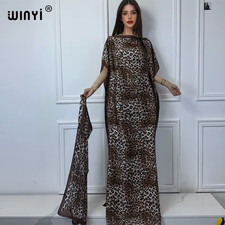 Muslim African Traditional Dress for Woman Abaya Dubai Luxury Kaftan Evening Dre
