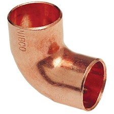 NIBCO Fig No 607, 4 in. Copper 90 Degree Elbow Close Rough, Cup x Cup, Solder