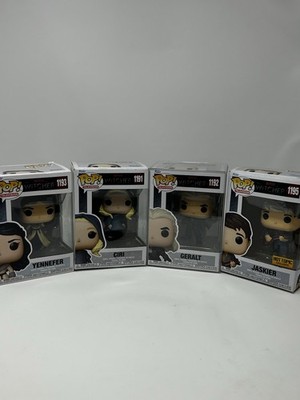 Funko Pop The Witcher Lot (4)   Geralt, Ciri, Yennefer, Jaskier HT Exclusive