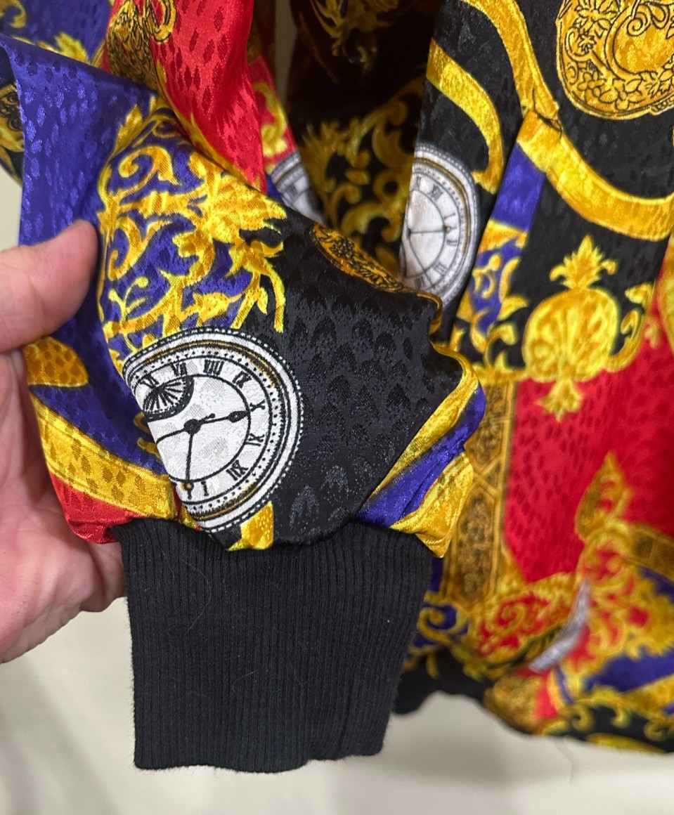 Notations Small Lightweight Jacket Zip Front Silk… - image 5