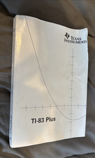 TI-83 Plus Texas Instruments Graphing Calculator Manual Guide Book Only AS IS