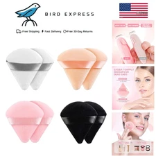 8Pcs Triangle Powder Puff Set for Makeup Velour Foundation Blender Face & Body