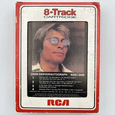 John Denver - Autograph - Restored 8 Track Tape - New Pad and Splice