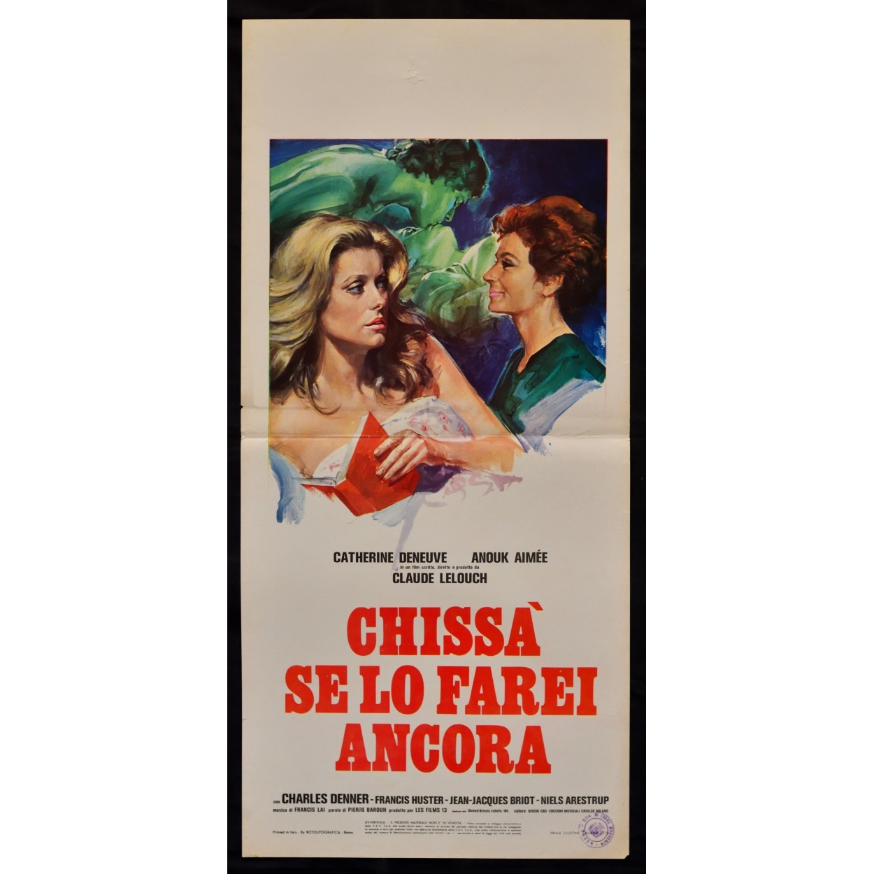 Locandina originale film Chissà se lo farei ancora (1976) - Regia di Claude Lelouch