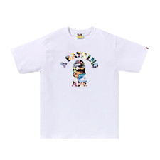 BAPE Art Camo College Tee White