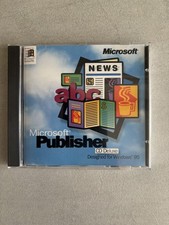 NEW Microsoft Publisher CD Deluxe Deluxe PC Software Vintage