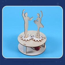 Wooden DIY Science Kits Science Experiments Kits Electric Rotating Dancer Toys
