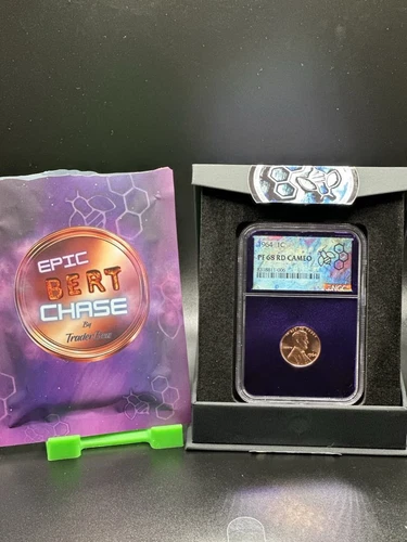 Trader Bea 1964 1c PF68 RD Cameo Bert Chase Population 74 Purple Core NGC 
