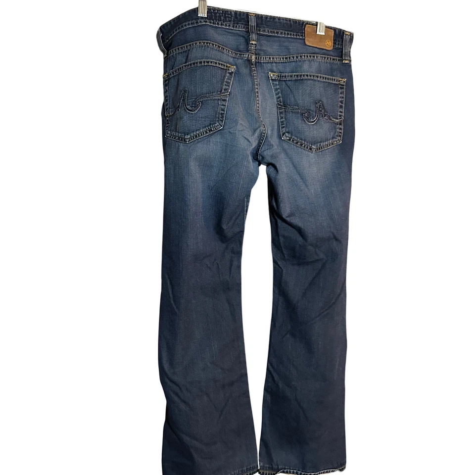 AG Adriano Goldschmied The Hero Jeans Mens 33x32 Blue Wash Relaxed Fit Denim - Image 2 of 4