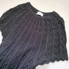 Valentino Long Dress Black Short Sleeve Knit