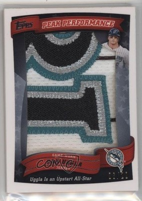 2010 Topps Peak Performance Jumbo Relics 6/20 Dan Uggla #PPJR-DU 8we