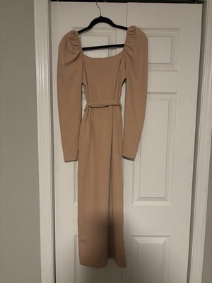 MinkPink Women s Blush Belted Long Sweater Dress Size Small NWT