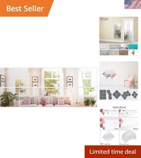10-Piece Self-Adhesive 12x12 Inch Mirrors - Durable, Easy-to-Install Wall Decor