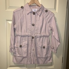 zara kids Linen jacket-size 11/12, Light Dusty Pink Sleeve 17  . Length 24.