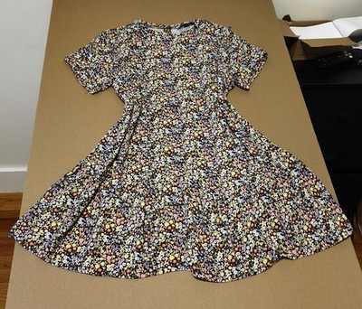 Loft Petite Floral  A line  Dress Size S