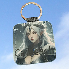 Pagan Celtic Goddess Cailleach Hand Created Key Fob Keyring Stocking