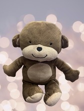 Carters Monkey Stuffed Plush 2012 brown Embroidered Eyes/ Nose Animal Toy