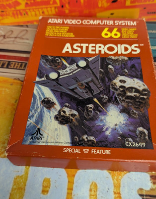 Asteroids (Atari 1981) Atari VCS 2600 (Modul, Box) works classic 8-bit CX2649