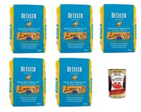 De Cecco Mezza Zita Tagliata N.117 Pasta Nudeln 5X500G+Polpa 400G