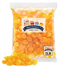 Butterscotch Candy Buttons 2 Lbs. - Individually Wrapped Hard Candy