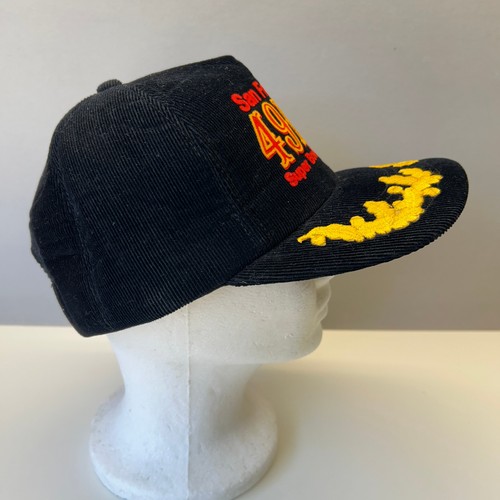 Vintage San Francisco SF 49ers Corduroy Hat Scrambled Eggs Super Bowl Champions - Picture 3 of 7