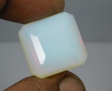 Natural Ethiopian Fire Opal Multi Fire Radiant Cut 54.30 Ct Loose Gemstone A-609