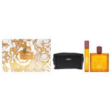 Eros Najim by Versace for Men - 3 Pc Gift Set 3.4oz Parfum Spray 0.3oz Parfum...