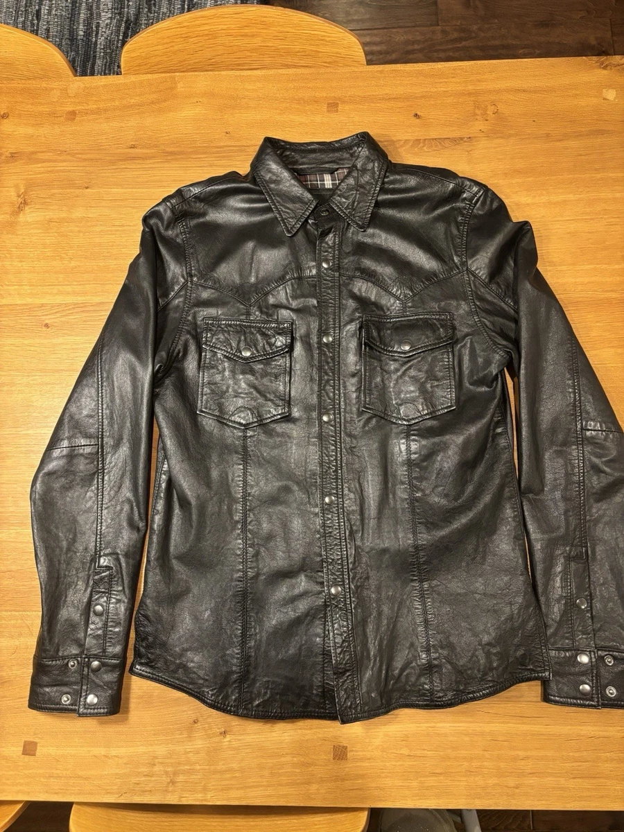 leather motorcycle shirt products for sale | eBay