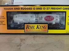 MTH Rail King Pittsburgh Brewing Co Iron City Beer 3-Dome Tank Car 30-7366 NIB