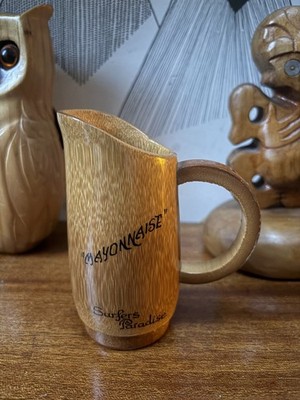 Vintage Max Marke Bambus ''Mayonnaise'' Kanne - Surfers Paradise Tiki Australien 