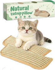 2 Pack Catnip Toys Sisal Catnip Pillow Toy Kickers, Interactive Catnip Pillow...