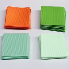 400 Pcs/Set Square Colorful Ribbed Fabric for DIY Flower Decor Hairclips Crafts