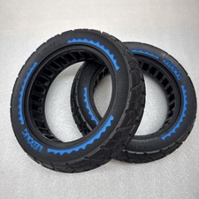 10x2.5 60/70-6.5 Solid Scooter Tire Set - Durable Tubeless Blue 2-Pack