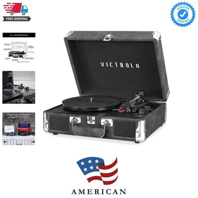 Journey Bluetooth Portable Suitcase Record Player   with Built-in Speakers, 3...