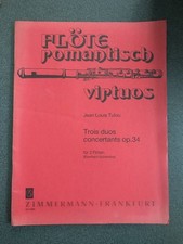   Flute Duo Sheet Music/Jean-Louis Tulleux  Three concerto duets for two