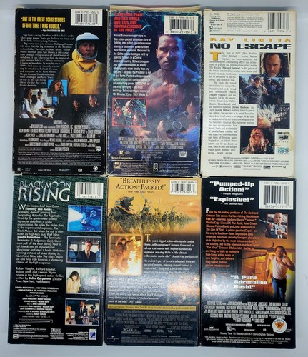 Vintage LOT of 6 (VHS) Predator Outbreak Con Air No Escape The Mummy Black Moon! - Picture 5 of 17