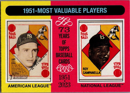 2024 Topps Heritage #189 Roy Campanella / Yogi Berra | Baseball Card