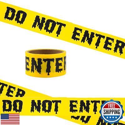 GFLPO Halloween Decorations Caution Tape,1.9 inch x 82 feet Halloween Caution