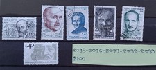 série  timbres  france oblitérés 1980 n° 2095 2096 2097 2098 2099 2100