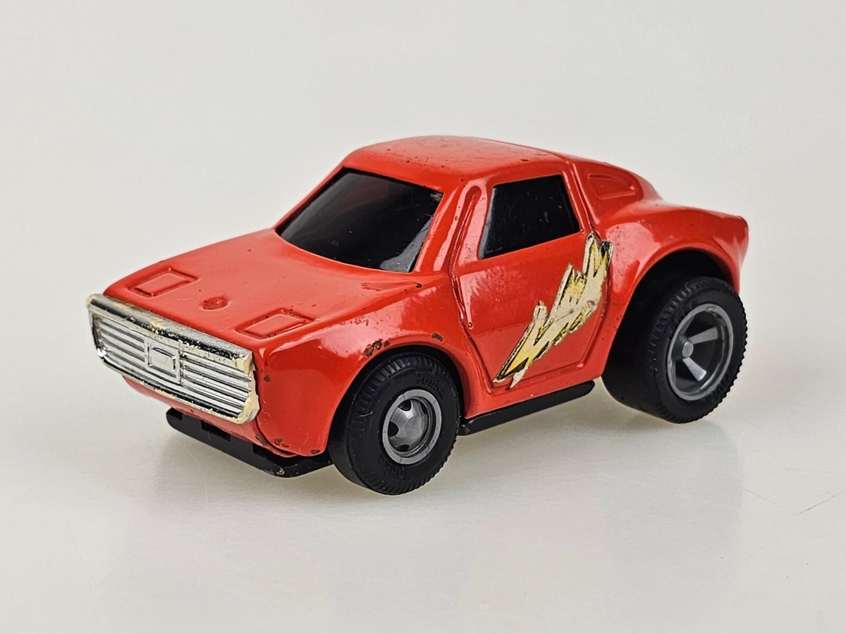 Vintage Tonka Pull-Back Orange Lightning Bolt Metal Japan Corvette