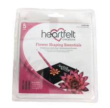 New- Heartfelt Creations Flower Shaping Essentials- Stylus Tool, Nibs  Mat